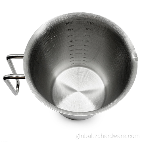 Stainless Steel Milk Steamer Stainless Steel Measurement Milk Steamer With Wire Handle Factory